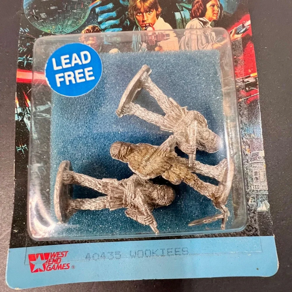 West End Games 25mm Wookiees Miniatures 40435 Star‎ Wars RPG Metal Figures 1992